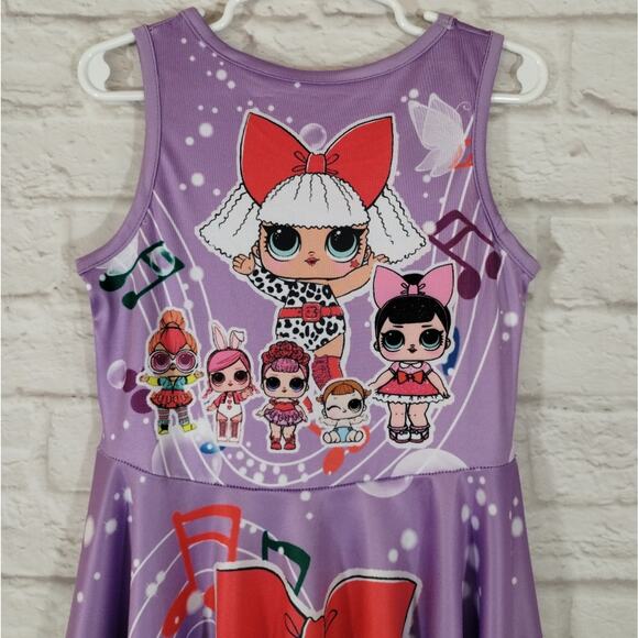 A LOL L.O.L. Surprise Dolls Little Girl Purple Music Doll Printed Dress NWOT 4/5 - Picture 6 of 8